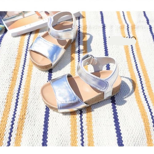 Silver summer sandals