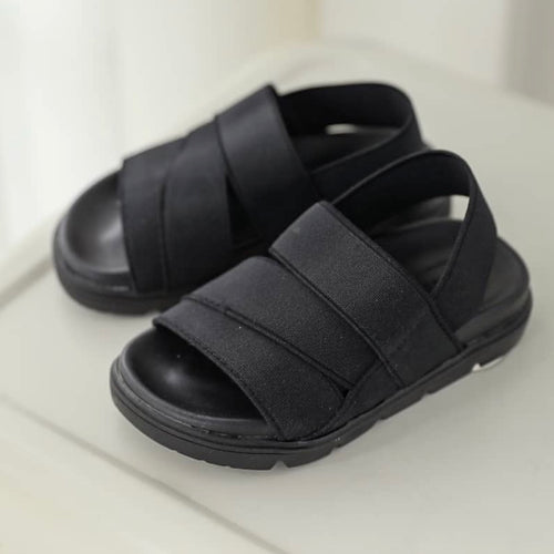 Black strap sandals