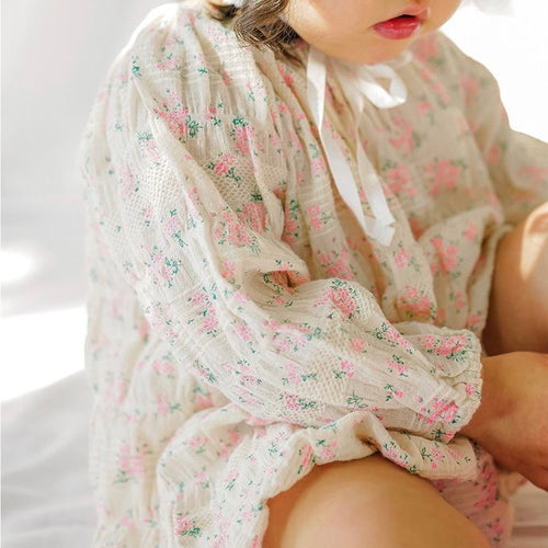 Print flower babysuit