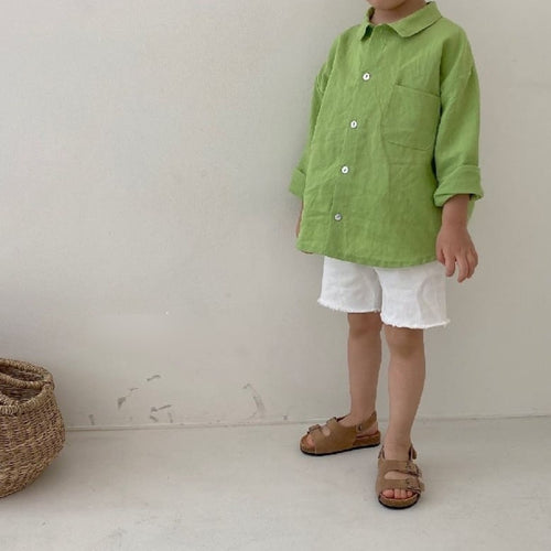 Linen top with linen short